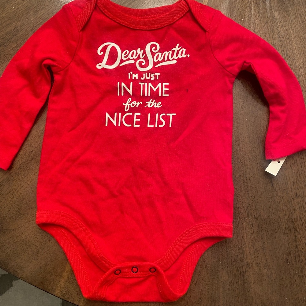 New baby outfit with tags